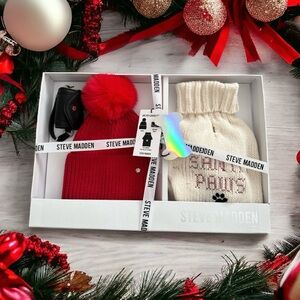 NWT Steve Madden 3 piece pet lovers set winter beanie dog sweater & poop pouch